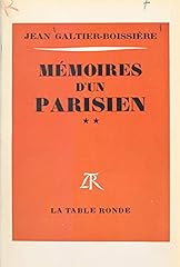 Mémoires parisien d'occasion  Livré partout en France