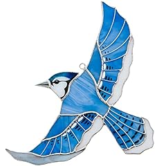 Vitrageart blue jay for sale  Delivered anywhere in USA 