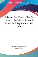 Relation funerailles amiral d'occasion  Livré partout en France