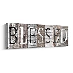 Blessed sign canvas for sale  Delivered anywhere in USA 