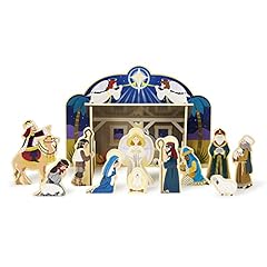 Melissa & Doug Classic Wooden Christmas Nativity Set for sale  Delivered anywhere in Ireland