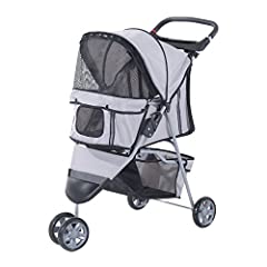 Used, PawHut Pet Travel Stroller Cat Dog Pushchair Trolley for sale  Delivered anywhere in UK