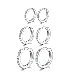 Silver hoops earrings for sale  Delivered anywhere in UK