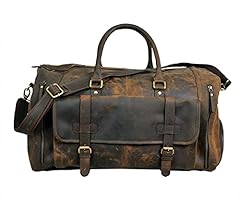 Large leather travel for sale  Delivered anywhere in USA 