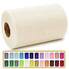 Ivory tulle fabric for sale  Delivered anywhere in USA 
