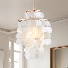 Mini chandelier capiz for sale  Delivered anywhere in USA 