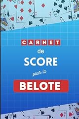 Belote carnet score d'occasion  Livré partout en France