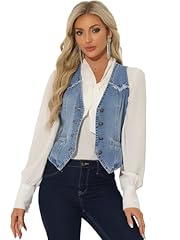 Allegra denim vest for sale  Delivered anywhere in USA 
