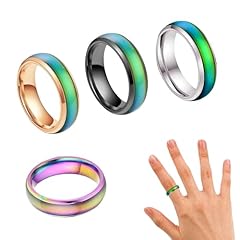 4pcs mood ring for sale  Delivered anywhere in UK
