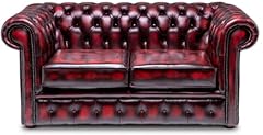Chesterfield seater leather for sale  Delivered anywhere in UK