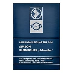 Betriebsanleitung simson schwa gebraucht kaufen  Wird an jeden Ort in Deutschland