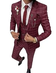 Burgundy suits men for sale  Delivered anywhere in USA 
