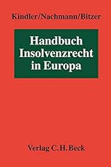 Handbuch insolvenzrecht europa gebraucht kaufen  Wird an jeden Ort in Deutschland