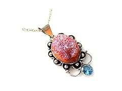 Titanium druzy blue for sale  Delivered anywhere in USA 