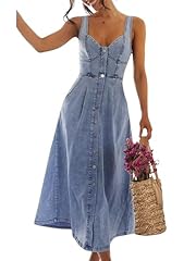 Utcoco denim dress for sale  Delivered anywhere in USA 