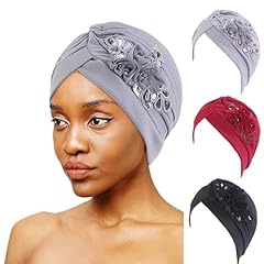 Copbopwn 3pcs turbans for sale  Delivered anywhere in UK