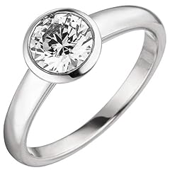 Gebraucht, Jobo Damen Ring 585 Gold Weißgold 1 Diamant Brillant gebraucht kaufen  Wird an jeden Ort in Deutschland