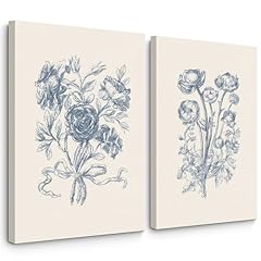 Blue floral wall for sale  Delivered anywhere in USA 
