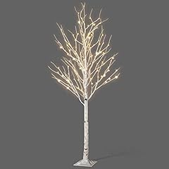 NETTA 5FT Birch Twig Tree With 120 Warm White LED Lights, for sale  Delivered anywhere in UK