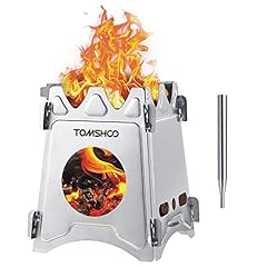 TOMSHOO+ Camping Wood Stove Portable Folding Lightweight for sale  Delivered anywhere in Ireland