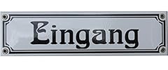 Eingang emaille schild gebraucht kaufen  Wird an jeden Ort in Deutschland