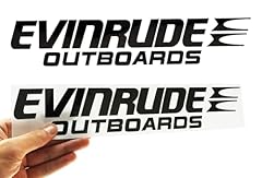 2pcs vinyl evinrude for sale  Delivered anywhere in USA 