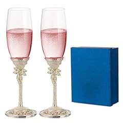 Enameled champagne flutes for sale  Delivered anywhere in UK