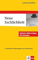 Lektürehilfen sachlichkeit au gebraucht kaufen  Wird an jeden Ort in Deutschland