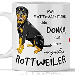 Tazza cane rottweiler usato  Spedito ovunque in Italia 