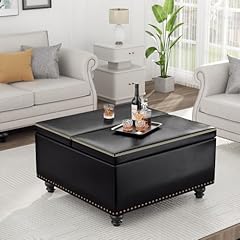 Square ottoman storage for sale  Delivered anywhere in USA 