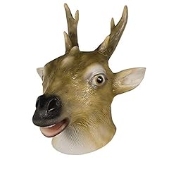 Maschera di cervo Sika maschera animale Halloween cosplay party costume oggetti di scena in lattice usato  Spedito ovunque in Italia 