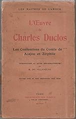 Oeuvre charles duclos. d'occasion  Livré partout en France