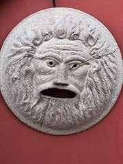 Maschera gorgone terracotta usato  Spedito ovunque in Italia 