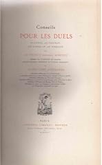 Conseils duels épée d'occasion  Livré partout en France