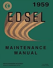 1959 edsel maintenance for sale  Delivered anywhere in USA 