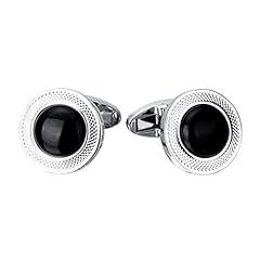 Cufflinks onyx black for sale  Delivered anywhere in UK