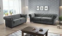 Easy4you chesterfield dunkelgr gebraucht kaufen  Wird an jeden Ort in Deutschland