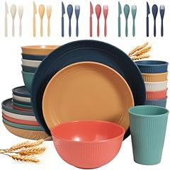 Wheat straw dinnerware for sale  Delivered anywhere in USA 
