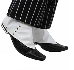 Spats white buttons for sale  Delivered anywhere in UK