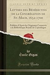 Lettres bénédictins congrég d'occasion  Livré partout en France