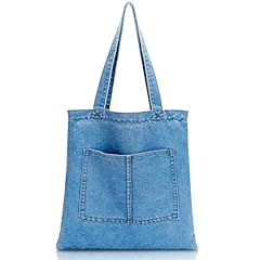 Denim tote bag for sale  Delivered anywhere in UK