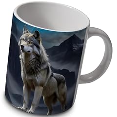 Wolf mug 10oz for sale  Delivered anywhere in UK