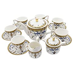 fanquare 21 Pieces Porcelain Tea Set British Royal for sale  Delivered anywhere in UK
