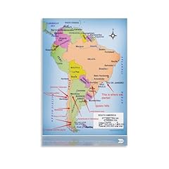 South america map for sale  Delivered anywhere in USA 