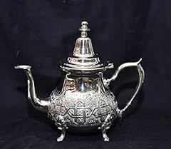Moroccan 4 Cups Tea Pot W/ 4 Welded Legs Handmade Serving, used for sale  Delivered anywhere in Canada