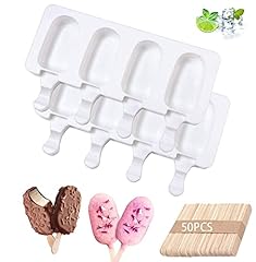 Used, Ice Lolly Moulds With Sticks,Ice Popsicle Moulds Silicone,2pcs for sale  Delivered anywhere in UK