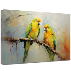 Parrots canvas wall for sale  Delivered anywhere in USA 