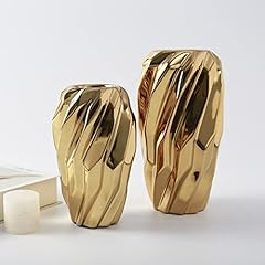Gold designer vase for sale  Delivered anywhere in USA 