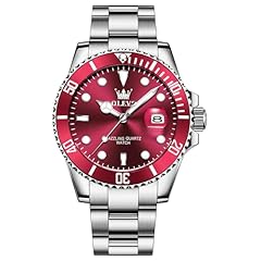Olevs mens silver for sale  Delivered anywhere in USA 