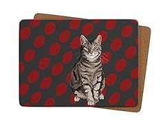 Tabby cat placemat for sale  Delivered anywhere in UK
